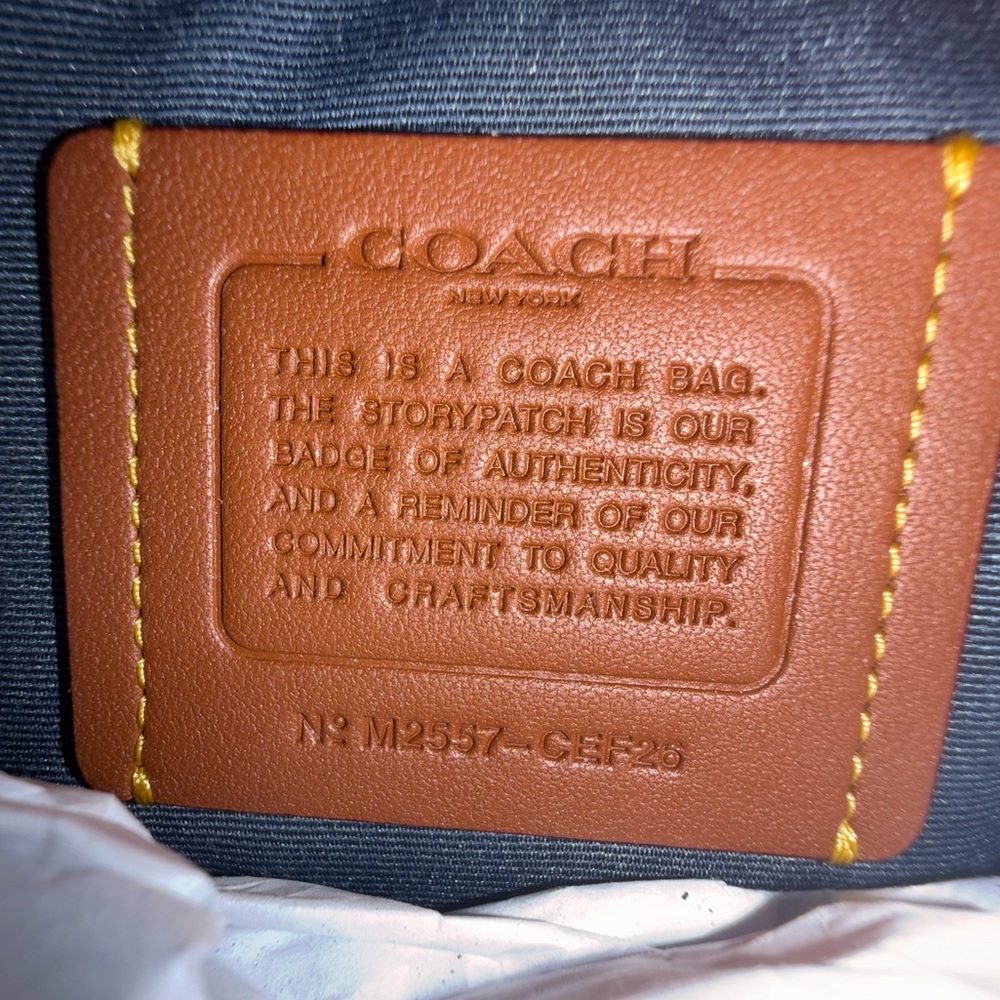 Coach Laurel Shoulder Bag in Loved Denim With Charms - Picture 7 of 8